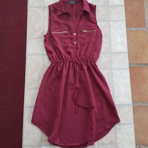 Maroon Summer Dress